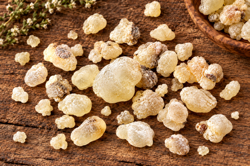 White Hojari Frankincense Flat Lay